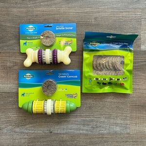 Busy buddy dog toys plus refill.